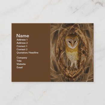 Dream Catcher Owl Business Card by laureenr at Zazzle