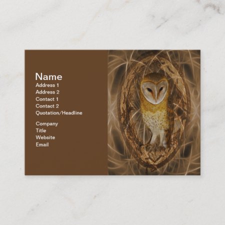 Dream Catcher Owl Business Card