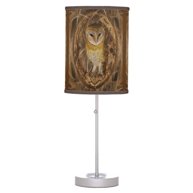 Dream catcher owl table lamp (Front)