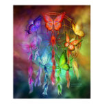 Dream Catcher - Rainbow Dreams Art Poster/Print Poster