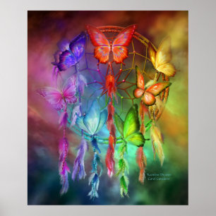 Dream Catcher - Rainbow Dreams Art Poster/Print Poster