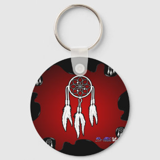 DREAM CATCHER RED BACKGROUND PRODUCTS KEYCHAIN