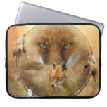 Dream Catcher - Red Spirit Fox Laptop Sleeve