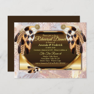 Dream Catcher Rehearsal dinner Invitation