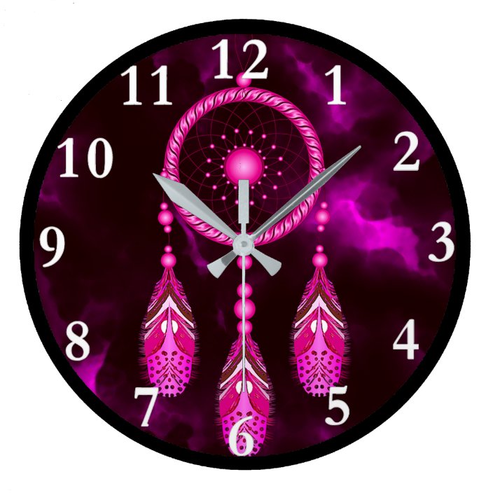 Dream Catcher Round Wall Clock | Zazzle.com