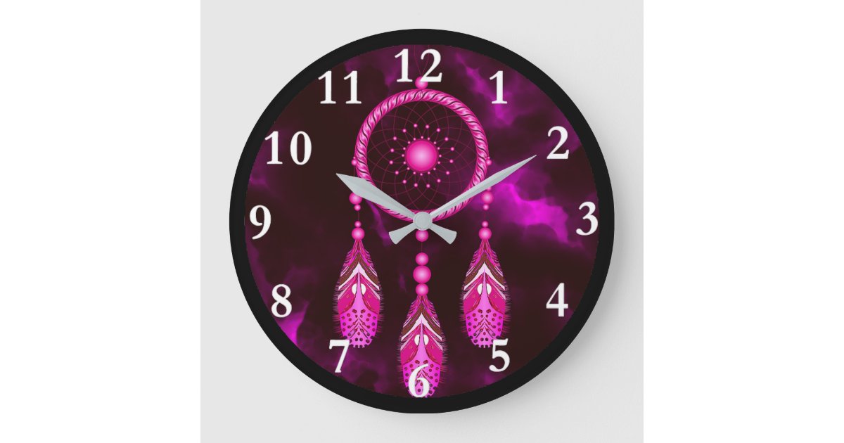 Dream Catcher Round Wall Clock | Zazzle