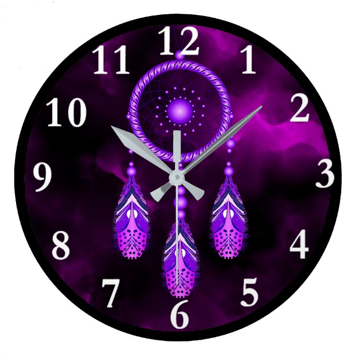 Dream Catcher Round Wall Clock | Zazzle