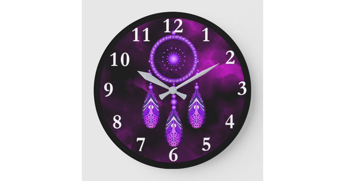 Dream Catcher Round Wall Clock | Zazzle