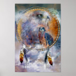 Dream Catcher Series - Spirit Hawk Poster/Print Poster