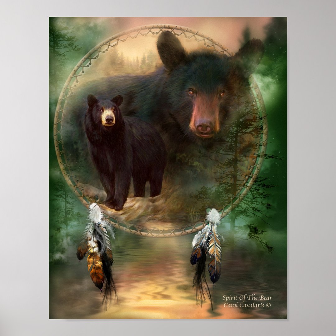 Dream Catcher Series-Spirit Of The Bear Poster | Zazzle