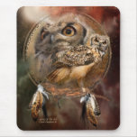 Dream Catcher Series - Spirit Of The Owls Mousepad