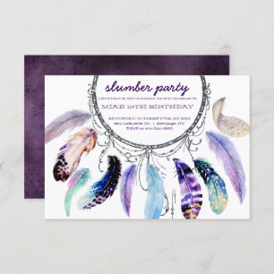 Dream-catcher Slumber Party Invitation