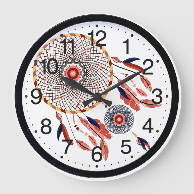 Dream Catcher Southwestern wall clock (Front)