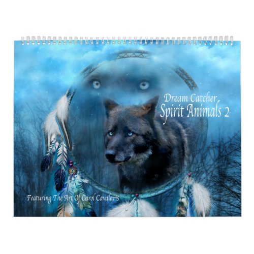 Dream Catcher Spirit Animals 2 Art Calendar