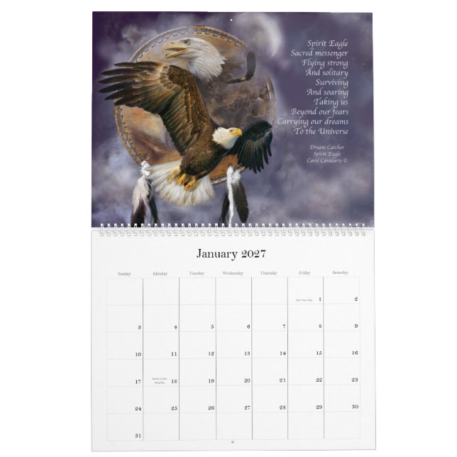 Dream Catcher - Spirit Animals Art Calendar 2012 (Jan 2027)