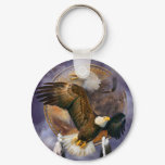 Dream Catcher - Spirit Eagles Art Keychain