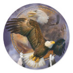 Dream Catcher - Spirit Eagles Art Stickers