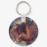 Dream Catcher - Spirit Horses Art Keychain