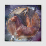 Dream Catcher - Spirit Horses Art Magnets