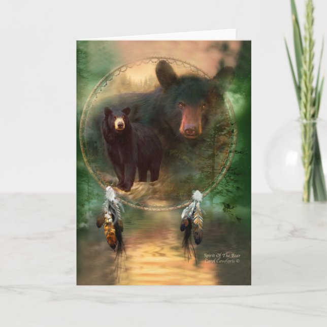 Dream Catcher - Spirit Of The Bear ArtCard Card (Front)