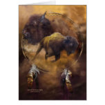 Dream Catcher-Spirit Of The Brown Buffalo ArtCard