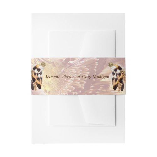 Dream catcher stationary invitation belly band