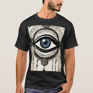 Dream Catcher Tattoo Sketch - Polynesian-Inspired T-Shirt