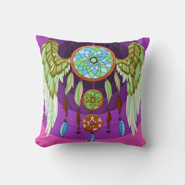 Dream catcher throw pillow (Front)