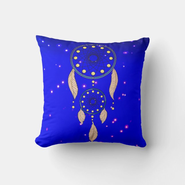 Dream Catcher Throw Pillow  (Front)