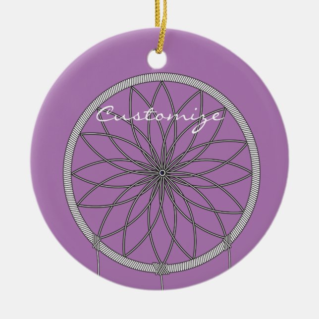 Dream-catcher Thunder_Cove Ceramic Ornament (Front)