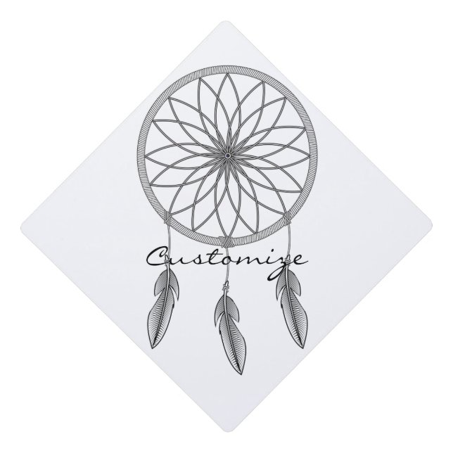 Dream-catcher Thunder_Cove Graduation Cap Topper (Front)