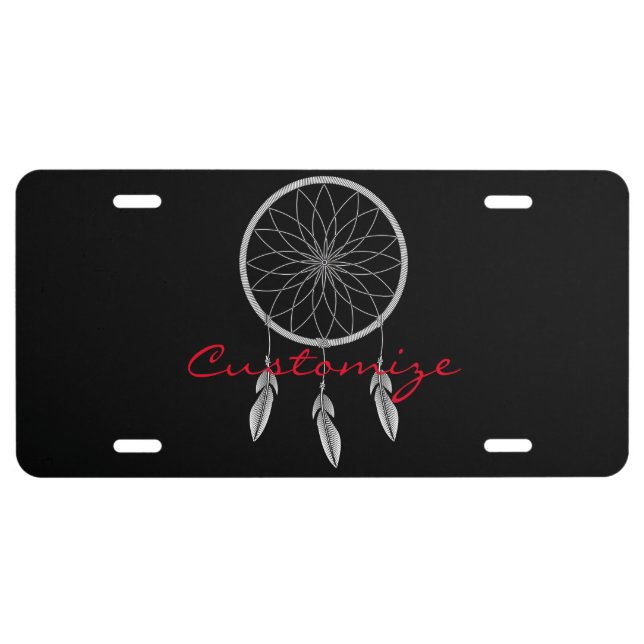Dream-catcher Thunder_Cove License Plate (Front)