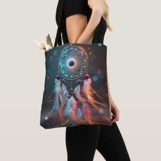 Dream Catcher Tote Bag Boho All-Over Print Design