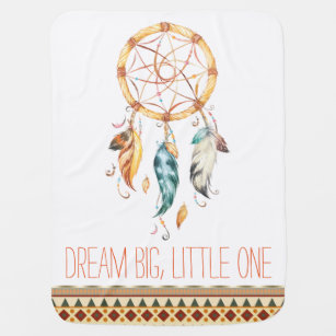 Dream Catcher Tribal Boho Baby Blanket