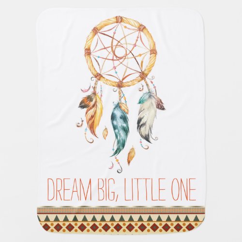 Dream Catcher Tribal Boho Baby Blanket