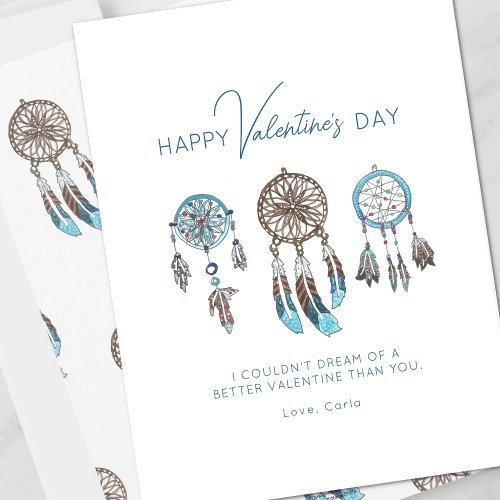 Dream Catcher Valentine Holiday Card