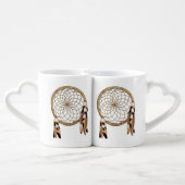 Dream Catcher Wedding Gift Coffee Mug Set (Back Nesting)