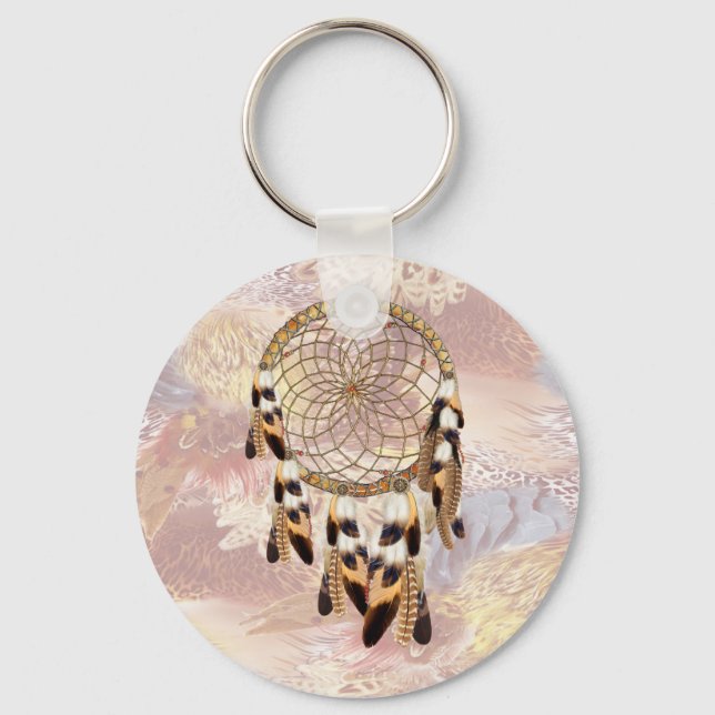 Dream Catcher Wedding guests gift Keychain (Front)