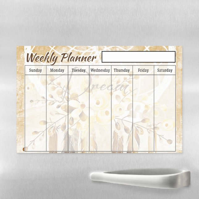 Dream catcher weekly planner  magnetic dry erase sheet (In Situ)