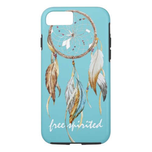 Dream Catcher with Feathers Inspirational Quote iPhone 87 Case