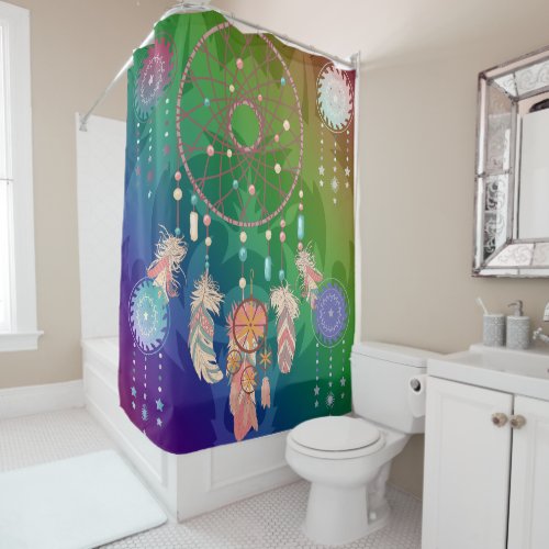Dream_Catcher with Shadow Shower Curtain
