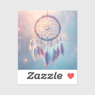Dream Catcher with Soft Feathers and Beads Sticker
