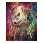 Dream Catcher - Wolf Spirits Art Poster/Print Poster