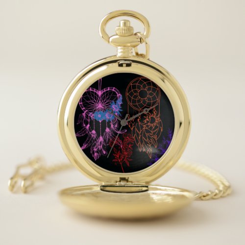 Dream_Catchers with Floral Pocket Watch