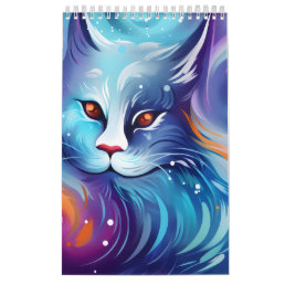 Dream Cats Blue Calendar
