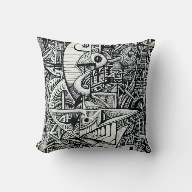 Dream Chamber  Throw Pillow (Front)
