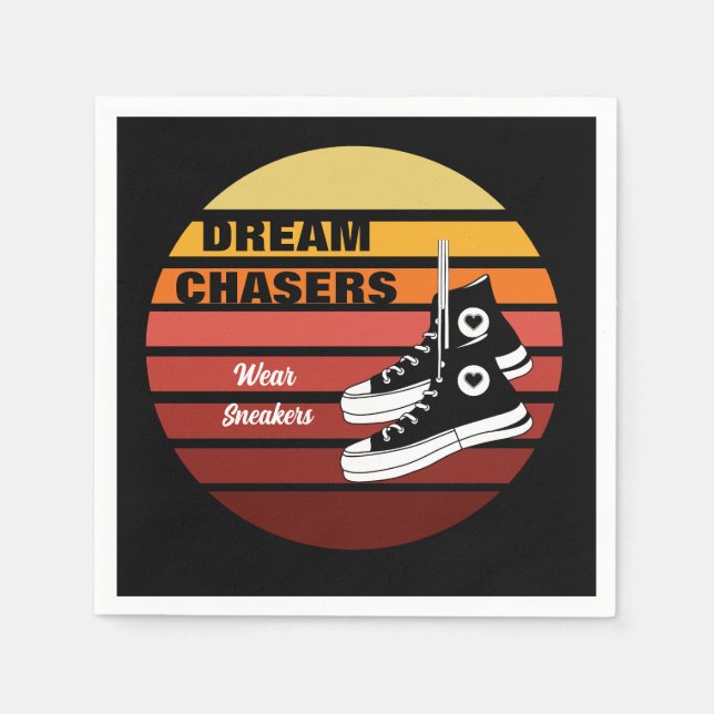 Dream Chasers Wear Sneakers Napkins (Front)