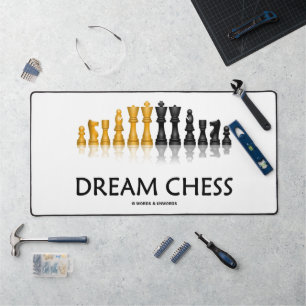 Dream Chess Reflective Chess Set Pieces Desk Mat