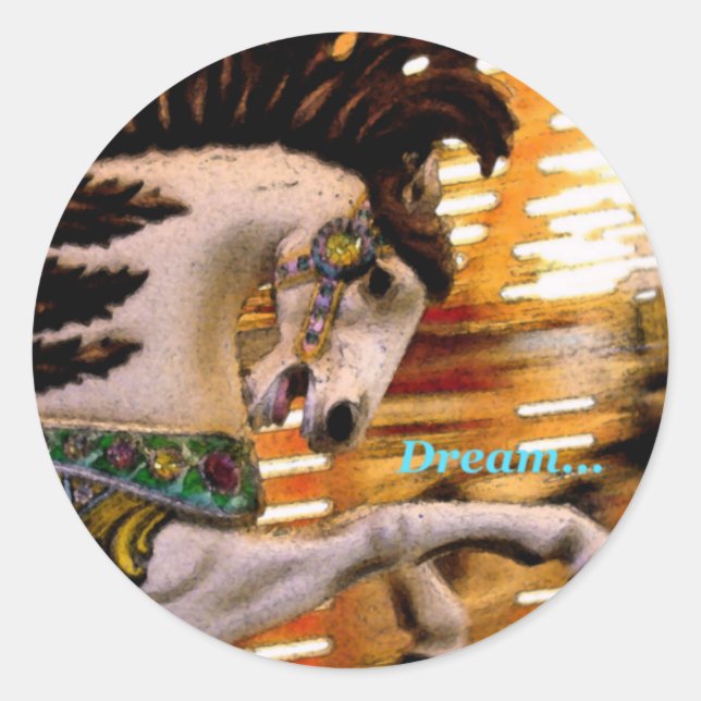 Dream... Classic Round Sticker (Front)