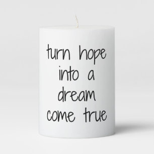 Dream Come True Pillar Candle